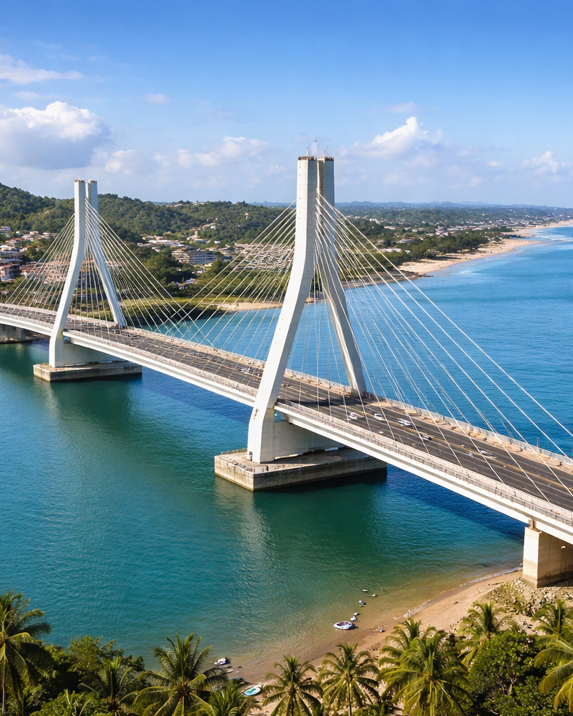Ponte Jorge Amado ao entardecer